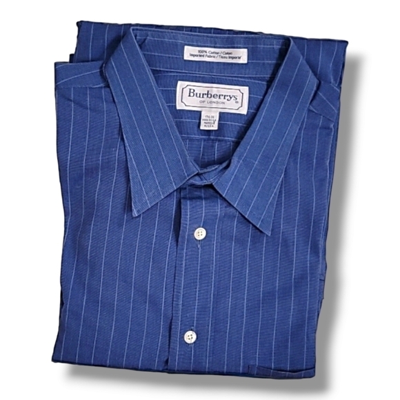 Burberry Other - Burberrys London Pin Striped Men's Button-Down Dress Shirt - Size 17 1/2 - 35